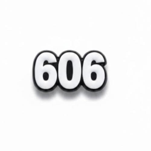 ملصق معدني للجوال رمز 606