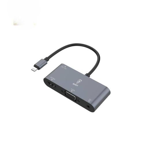 محول 4 في 1 HDMI VGA AV