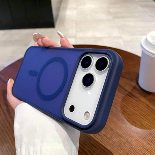 كفر شفاف ثلجي ايفون 17 يدعم الماج سيف