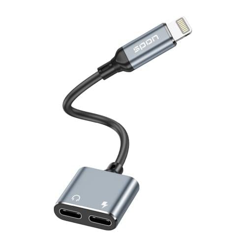 تحويلة مخرجين سماعة وشاحن للايفون