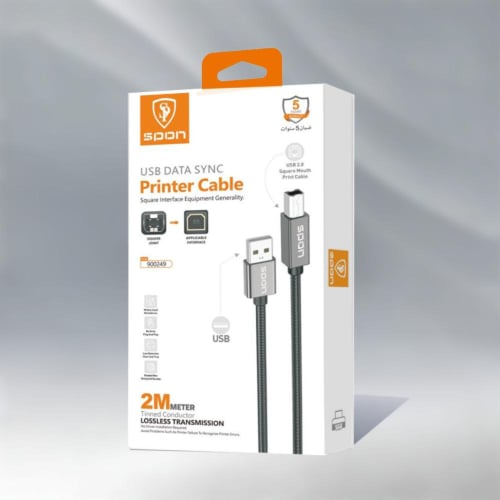 كابل طابعة usb بطول 2 متر - SPON