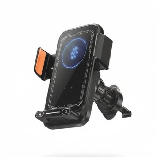 شاحن لاسلكي للسيارة مع حامل ذكي