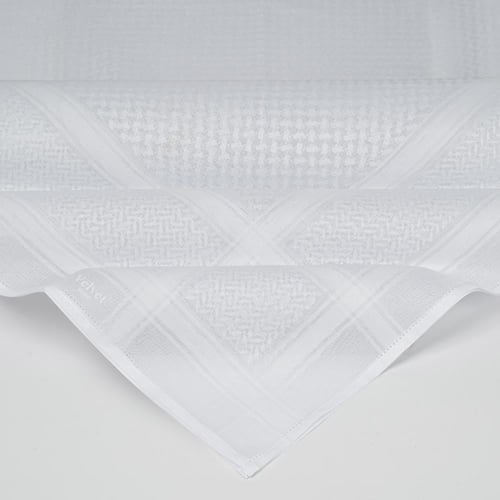 شماغ فيلفت روز أبيض