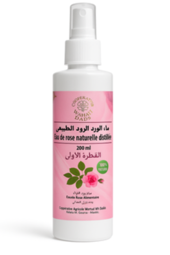 ماء الورد الطبيعي المقطر – القطفة الأولى 200ml الم...