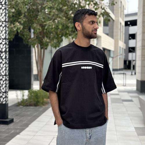 Lines T-shirt Black