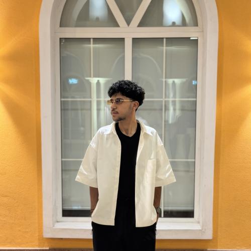 distinct shirt - White