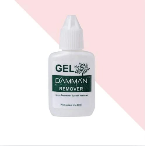 Permanent eyelash glue remover