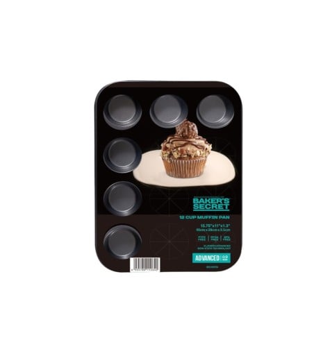 قالب كب كيك غير لاصق سعة 12 كوب