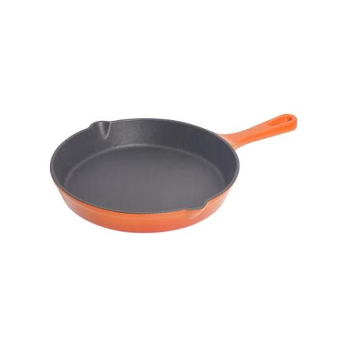 مقلاة من الحديد الزهر باللون البرتقالي براند بيكرز...