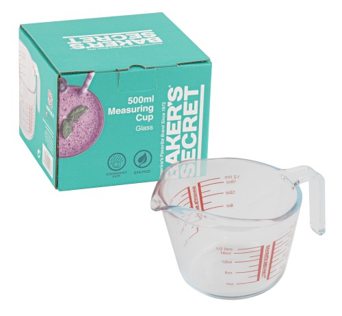 كوب معيار زجاج حراري بسعة 500ML