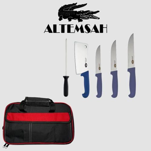 طقم سكاكين يد بلاستك مكون من 5 قطعة براند التمساح