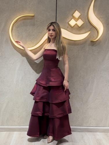 فستان ريما | عودي طبقات طويل