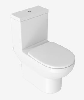 كرسي دورة مياه قطعتين - أكوامارين