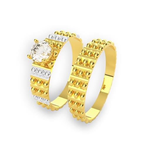 دبل تونز ذهب عيار 21
