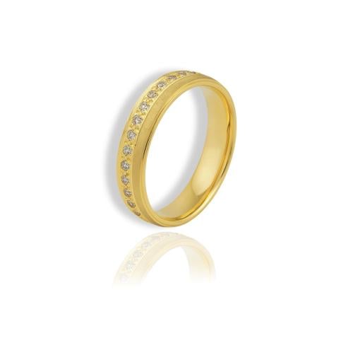 دبلة زركون عيار 18