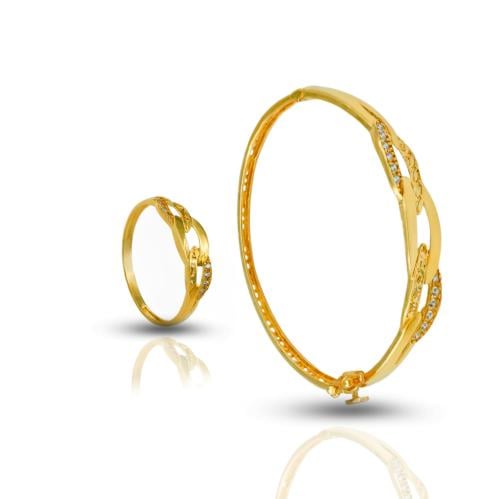 طقم اسورة وخاتم بشكل حلقات