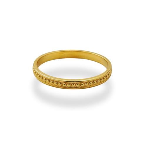 Soft 18-karat gold ring