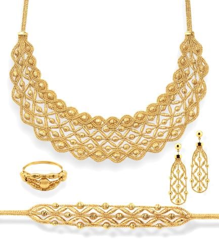 طقم ذهب عيار21