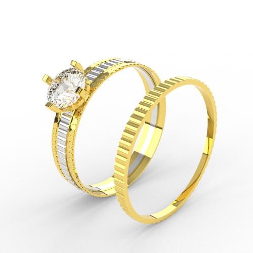 خاتم تونز لميع عيار 21