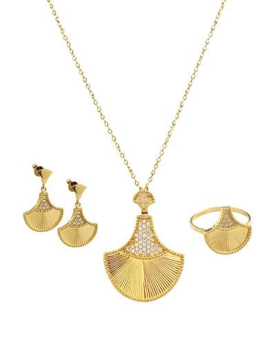 طقم ذهب عيار ٢١