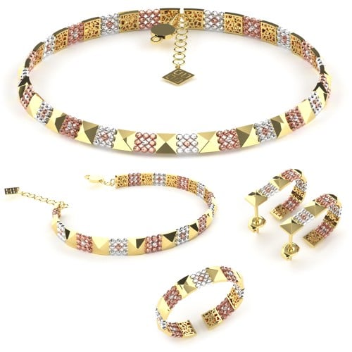 ذهب طقم سوبر دوريكا عيار 18