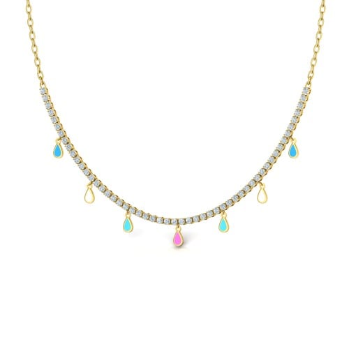 شوكر ذهب مع زركون المميز