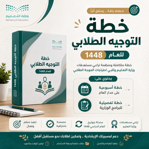 خطة الموجهة الطلابية 1448
