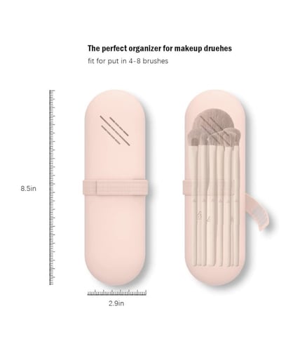 Travel Makeup Brush Holder(pink)