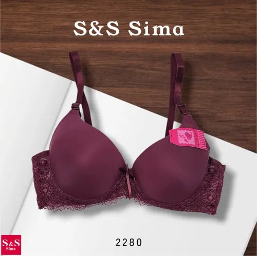 6 قطع سنتيان نسائي اطراف دانتيل ماركة S&S SIMA