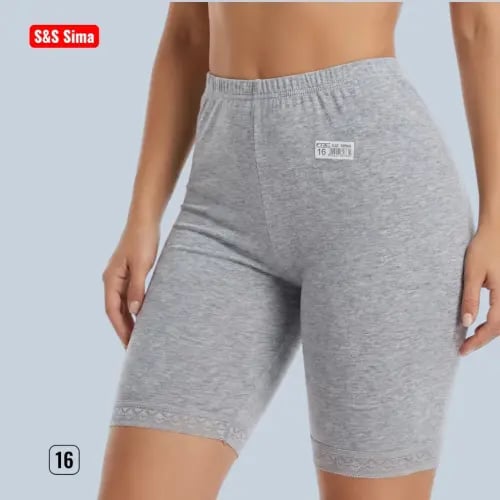 شورت نسائي جامبو قطن 100% كلفة دانتيل