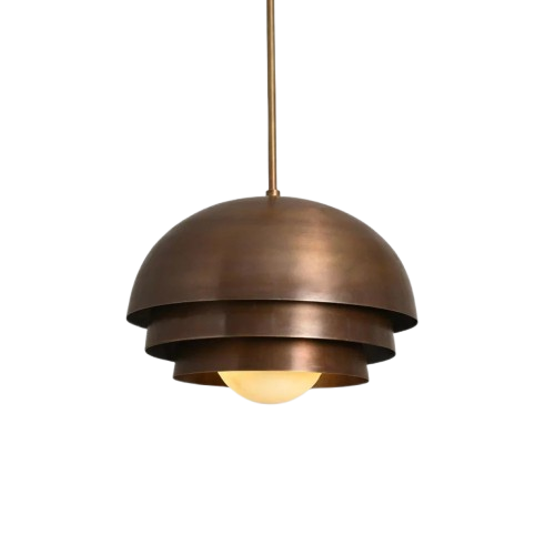 Brass Globe Pendant Light
