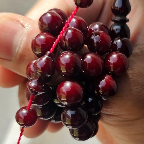 سبحة فاتوران خراطة لبابيدي لونها بني يتغير مع الاض...