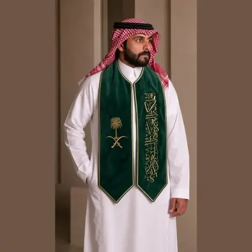 وشاح اليوم الوطني مخمل