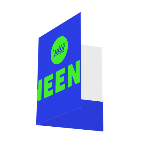 Printed pocket folder