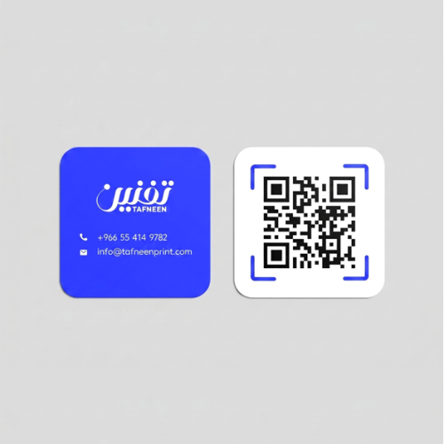 Square card with rounded corners