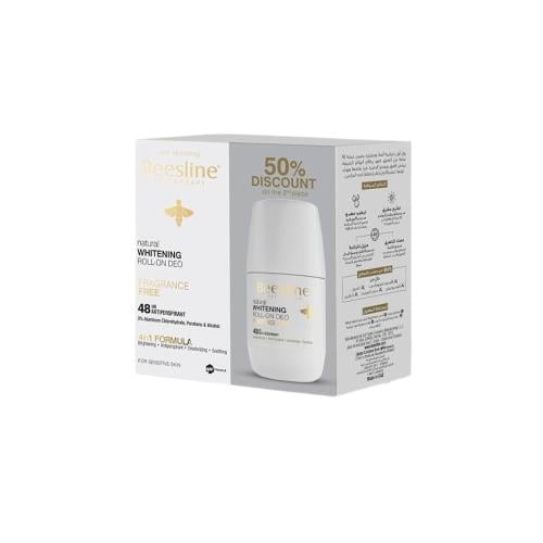 بيزلين وايتنينج رول أون مزيل عرق بدون عطر 2 × 50 م...