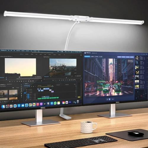 مصباح مكتب LED مزدوج الرأس – إضاءة شاشة الكمبيوتر