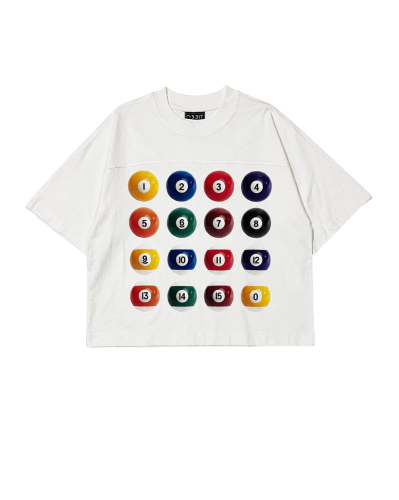 Billiards t-shirt in white