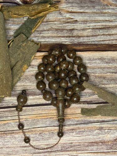 Natural cinnamon round prayer beads with cinnamon scent