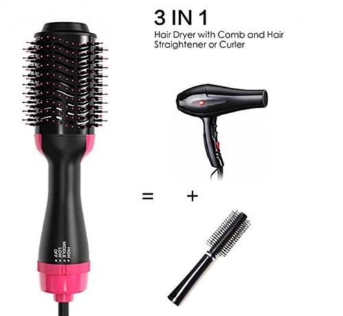 فرشاة الهواء الساخن لتصفيف الشعر 2 في 1