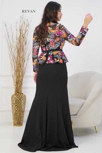 فستان كريب ترتر