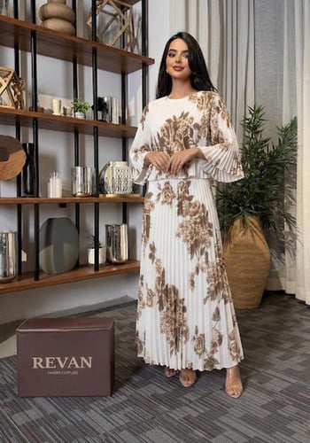 فستان عيد مورد أناقة عصرية من ريڤــان