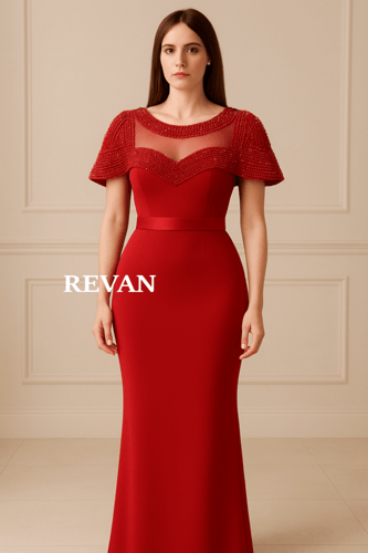 فستان سهرة بلمسات ملكية