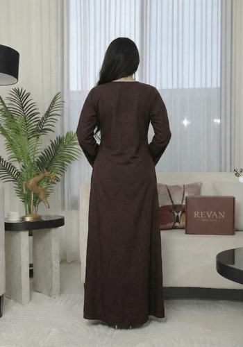 جلابية رمضانية أنيقة بحزام ناعم من ريڤــان