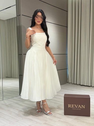 فستان عيد ميدي تصميم أنيق من ريڤــان
