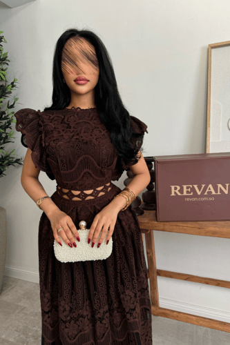 فستان عيد ميدي بطبقات راقية من ريڤــان