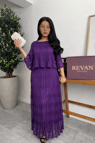 فستان عيد طويل تصميم أنثوي راقي بإحساس فاخر من ريڤ...