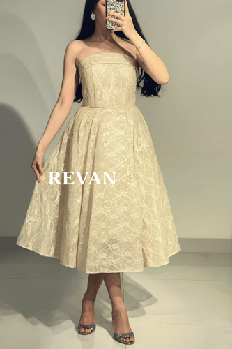 فستان سهرة حكاية الورد