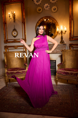 Desert Flower Evening Dress