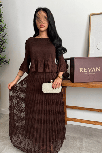 فستان عيد طويل تصميم أنثوي راقي بإحساس فاخر من ريڤ...